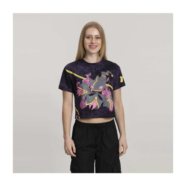 Mega Banette Purple Crop T-Shirt - Women - Image 4
