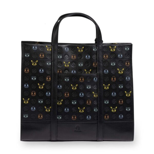 Pokémon Center × Fossil: Kanto First Partners Black Leather Carmen Shopper Bag - Image 2