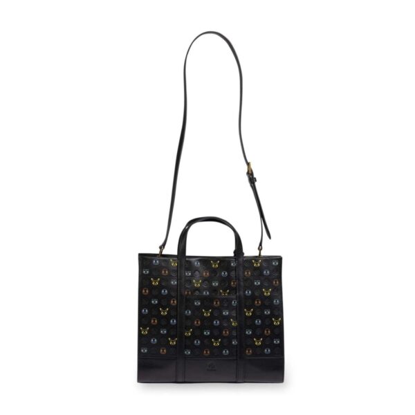 Pokémon Center × Fossil: Kanto First Partners Black Leather Carmen Shopper Bag - Image 5
