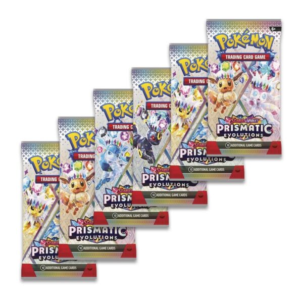 Pokémon TCG: Scarlet & Violet-Prismatic Evolutions Booster Bundle (6 Packs) - Image 2