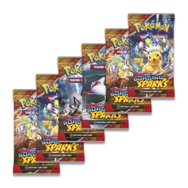Pokémon TCG: Scarlet & Violet-Surging Sparks Booster Bundle (6 Packs) - Image 2