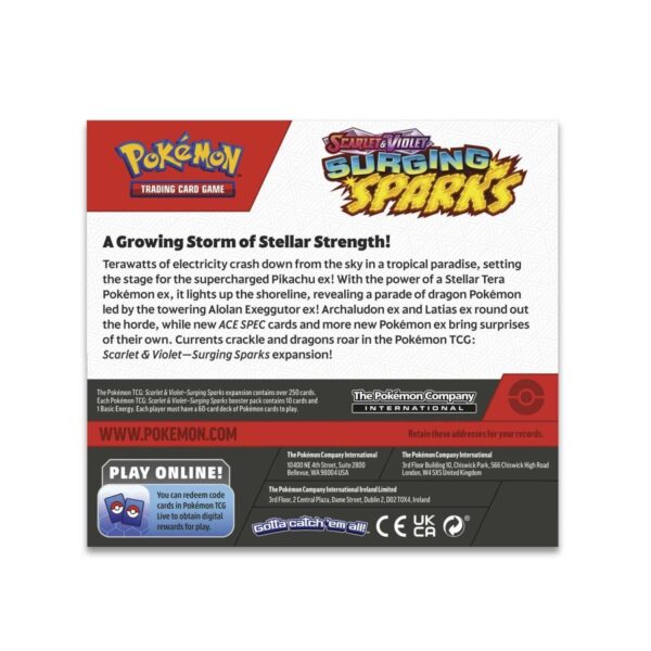 Pokémon TCG: Scarlet & Violet-Surging Sparks Booster Display Box (36 Packs) - Image 3