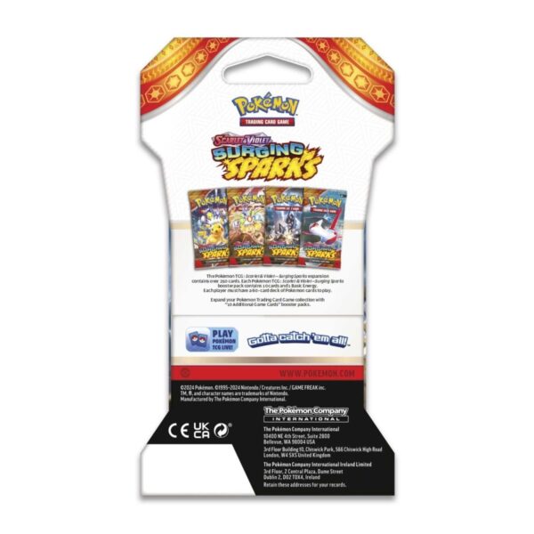 Pokémon TCG: Scarlet & Violet-Surging Sparks Sleeved Booster Pack (10 Cards) - Image 6