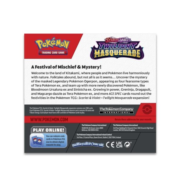 Pokémon TCG: Scarlet & Violet-Twilight Masquerade Booster Display Box (36 Packs) - Image 3